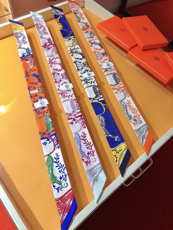 Hermes silk ribbon 5X86cm E011034